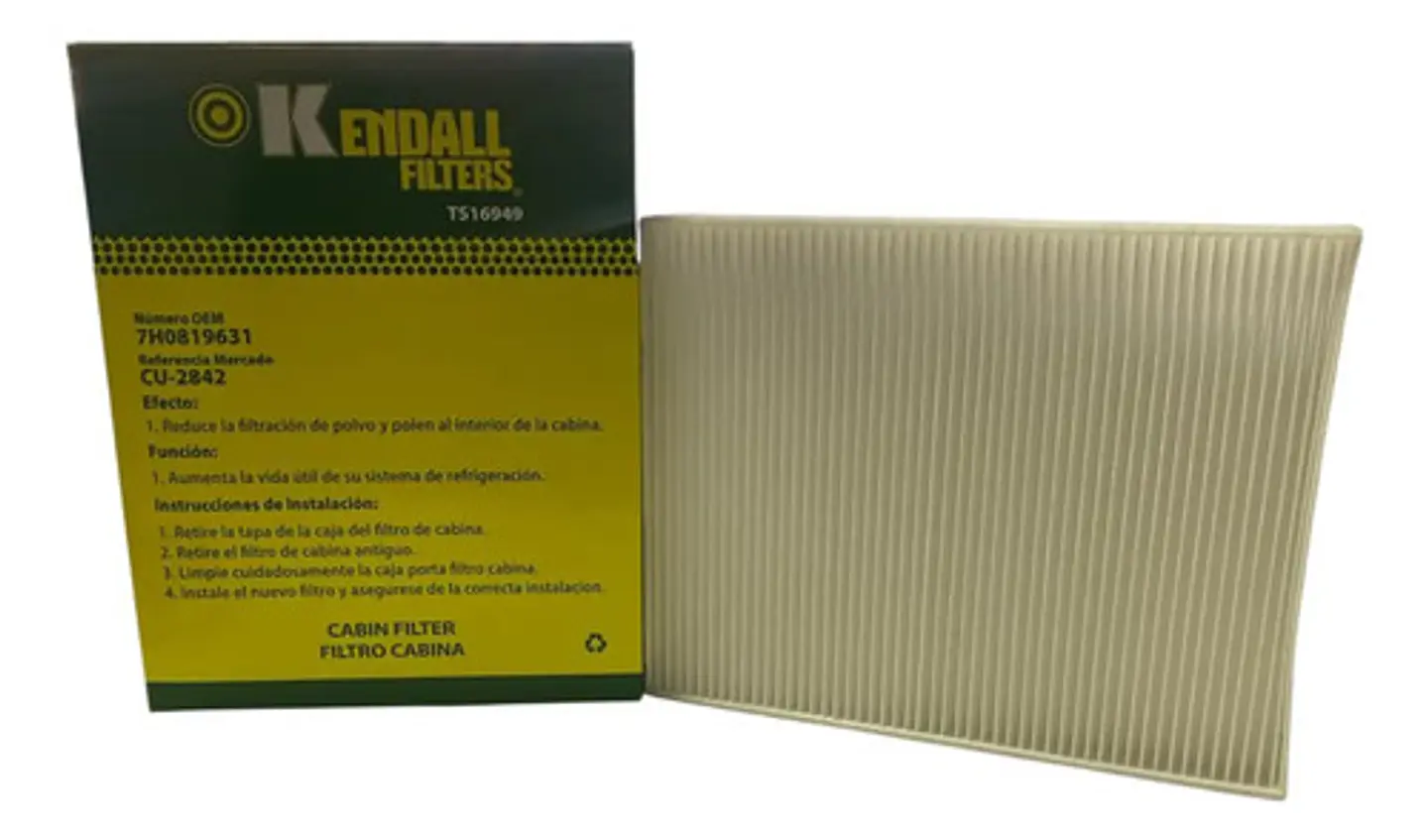 Filtro Cabina Volkswagen Amarok 2.0 163 Cdca Sohc 2010/2016 3