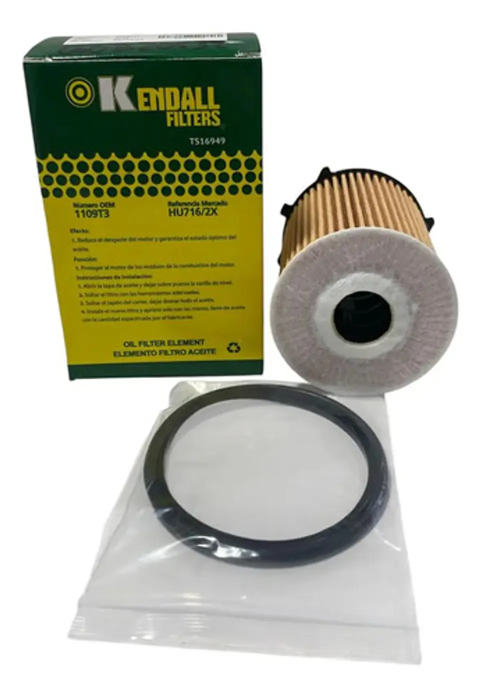 Elemento Filtro Aceite Peugeot 206 Hdi/partner/berlingo/ds3 2
