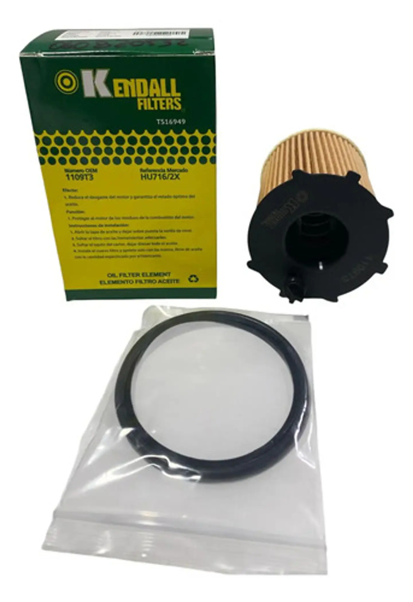 Elemento Filtro Aceite Peugeot 206 Hdi/partner/berlingo/ds3 3