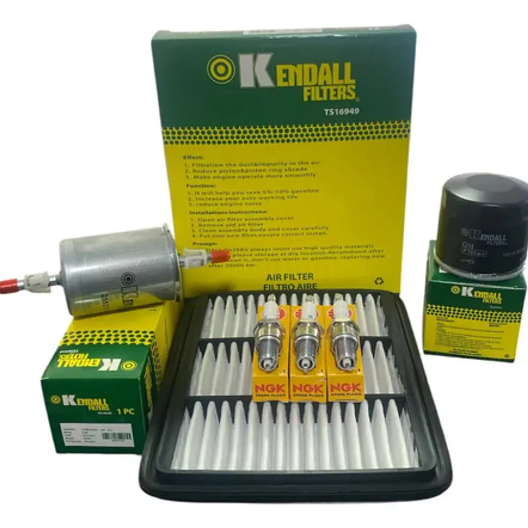 Kit Filtros + Bujias Afinamiento Para Chevrolet Spark 800cc 1