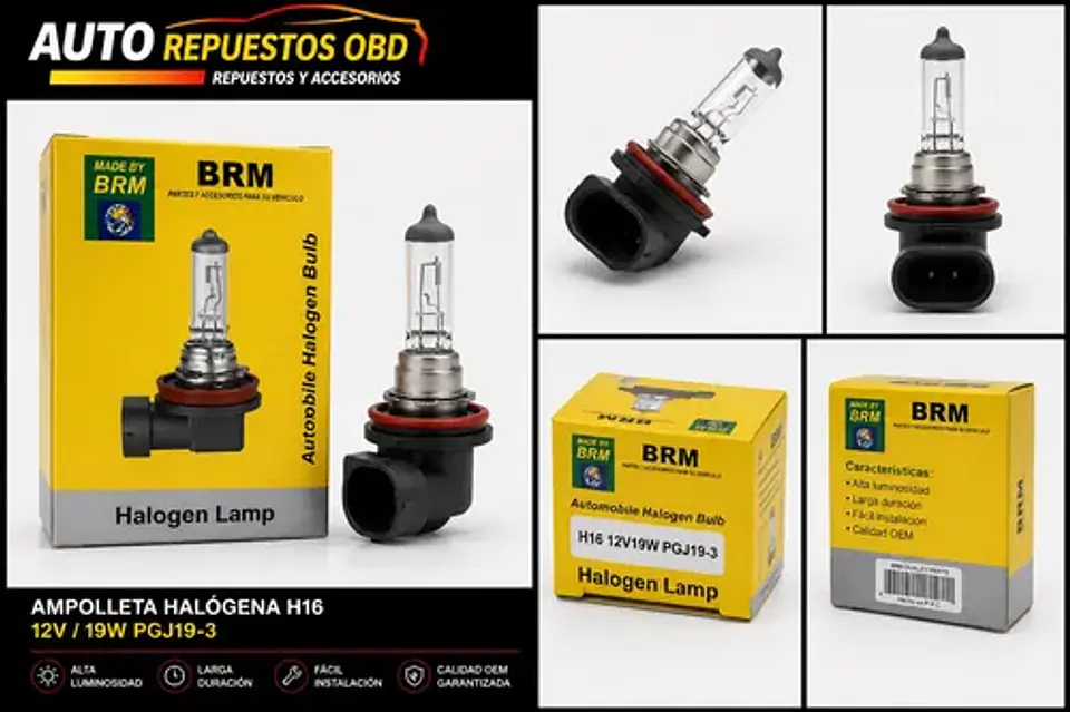 Ampolleta Brm H16 12v 19w Pipa 4