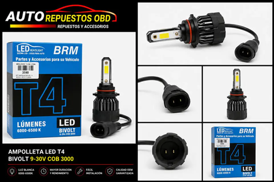 Ampolletas Led T4 Bivolt 9005 2 Caras 3