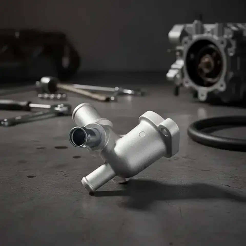 Carcaza Termostato Para Chevrolet Spark 8.0 2004/2016 1