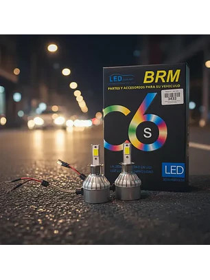 Kit De Ampolletas Led H3 Led Cree C6 Bivolt 36w 4800lm