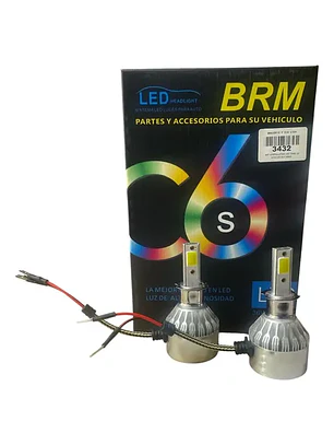 Kit De Ampolletas Led H3 Led Cree C6 Bivolt 36w 4800lm