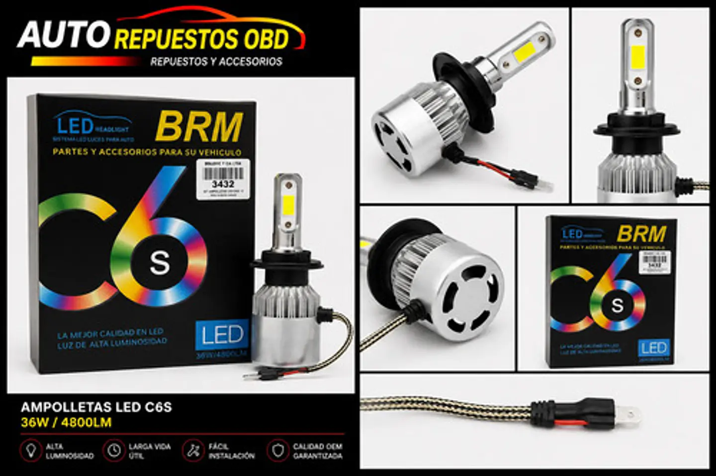 Ampolletas Led N1 12v H11 2 Caras 4