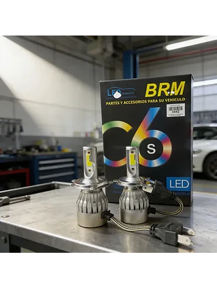 Kit De Ampolletas Led H4 Led Cree C6 Bivolt 36w 4800lm