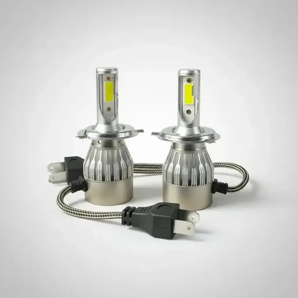 Kit De Ampolletas Led H4 Led Cree C6 Bivolt 36w 4800lm 2