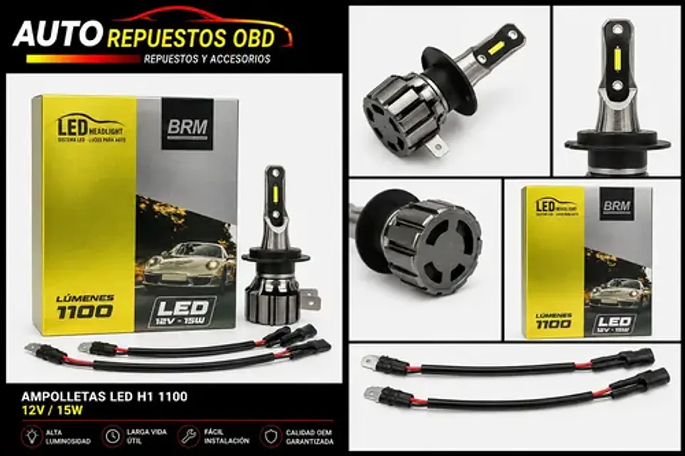 Set De Ampolletas Led Bivolt H11 2 Caras Brn Blanco Neutro 3