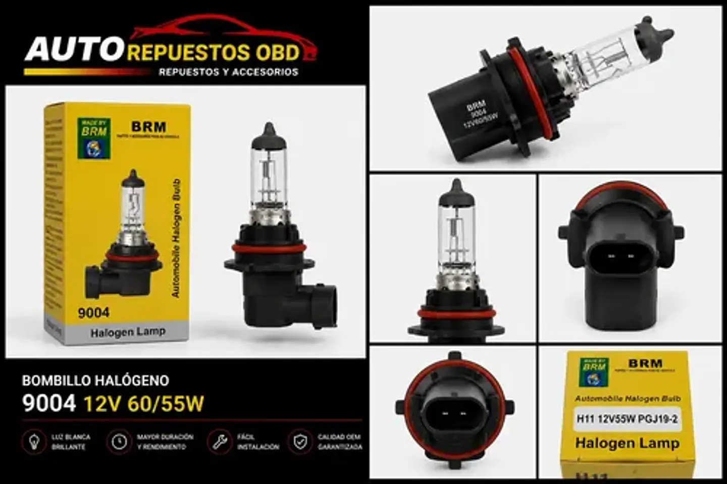Ampolleta Brm H11 12v 55w Pipa 3