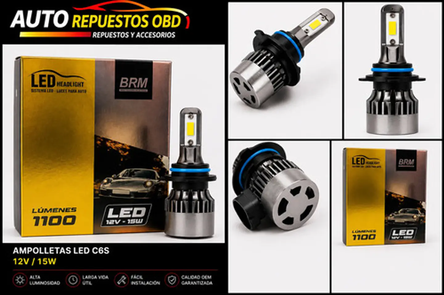 Ampolletas Led N1 12v H1 2 Caras 5