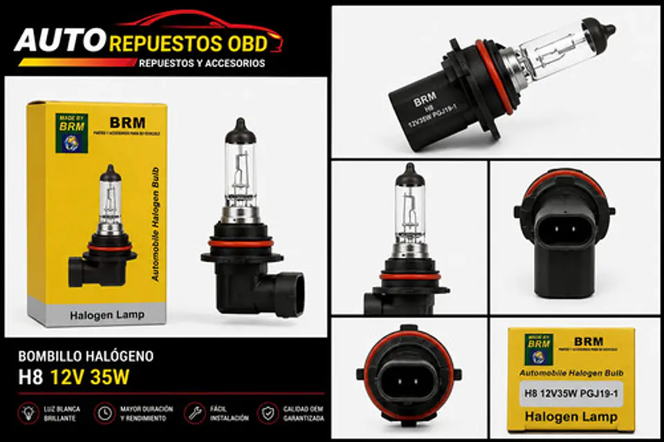 Ampolleta Brm H8 12v 35w Pipa 3