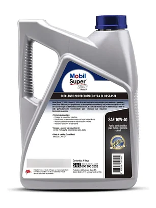 Aceite Para Motor  Mobil Super 2000 10w40 Formula Xp1 Sp 4l