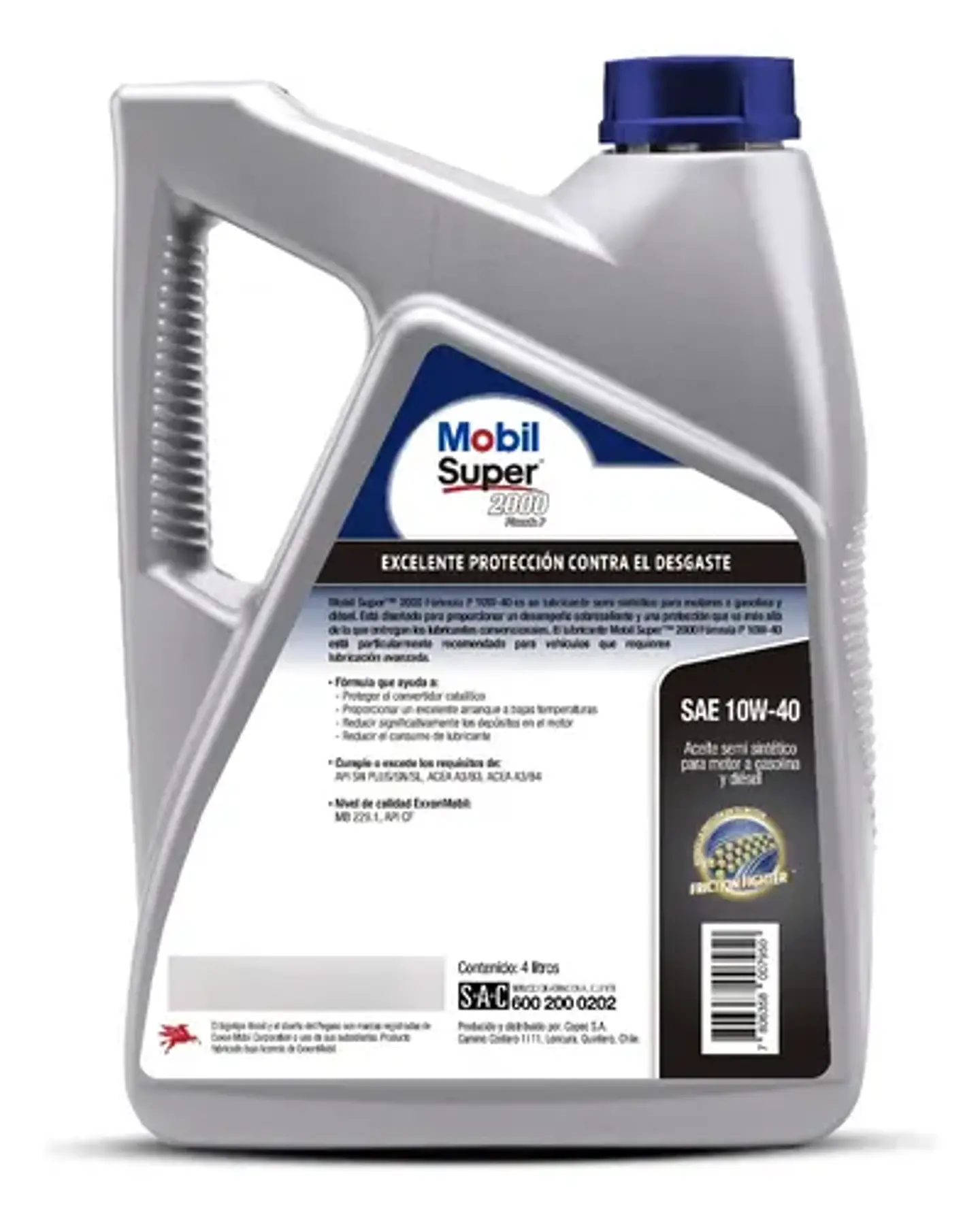Aceite Para Motor  Mobil Super 2000 10w40 Formula Xp1 Sp 4l 2