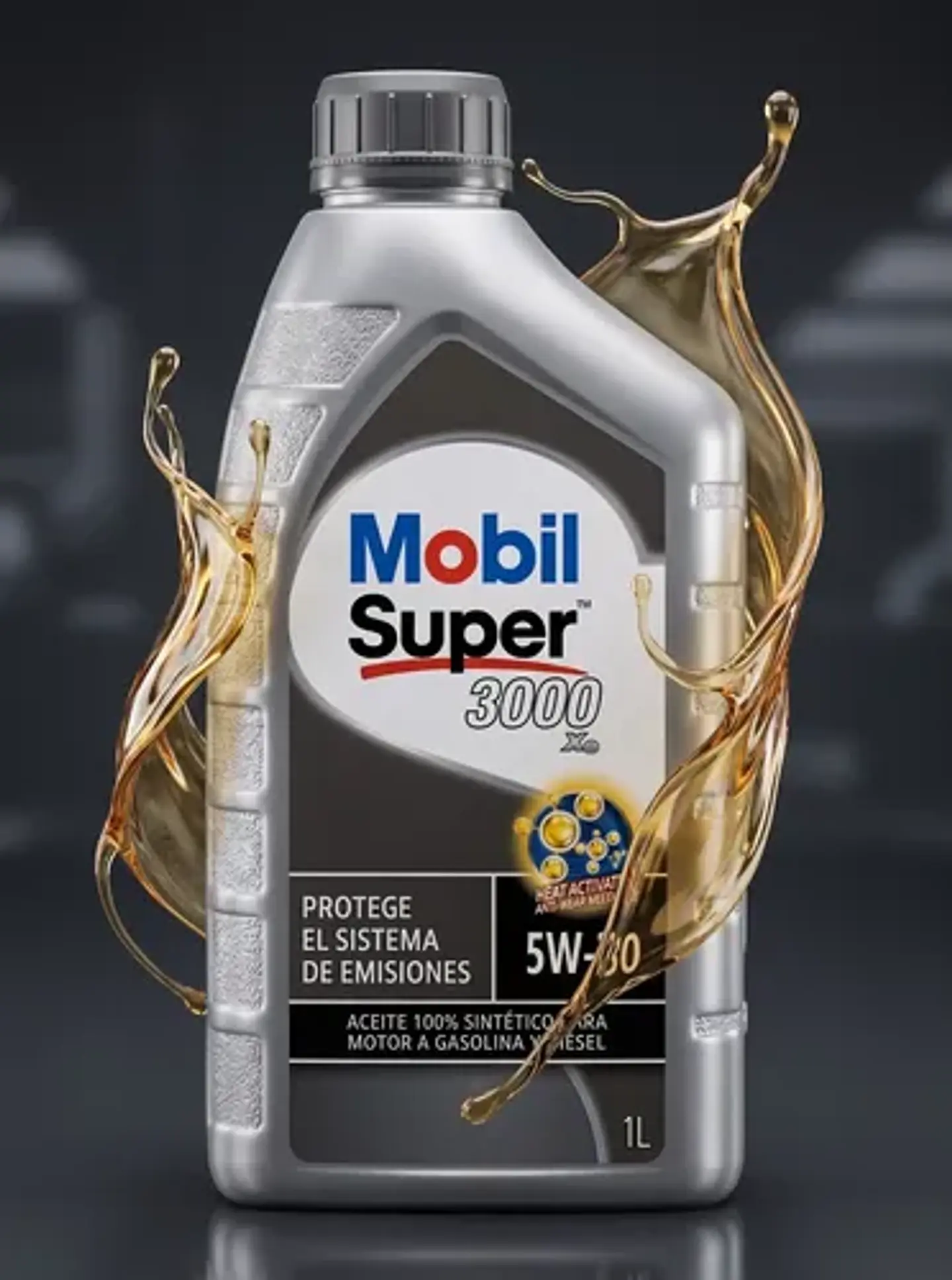 Aceite 5w30 Mobil Sintético Super 3000 Xe4 Sp Ce Dpf 1 Litro 4