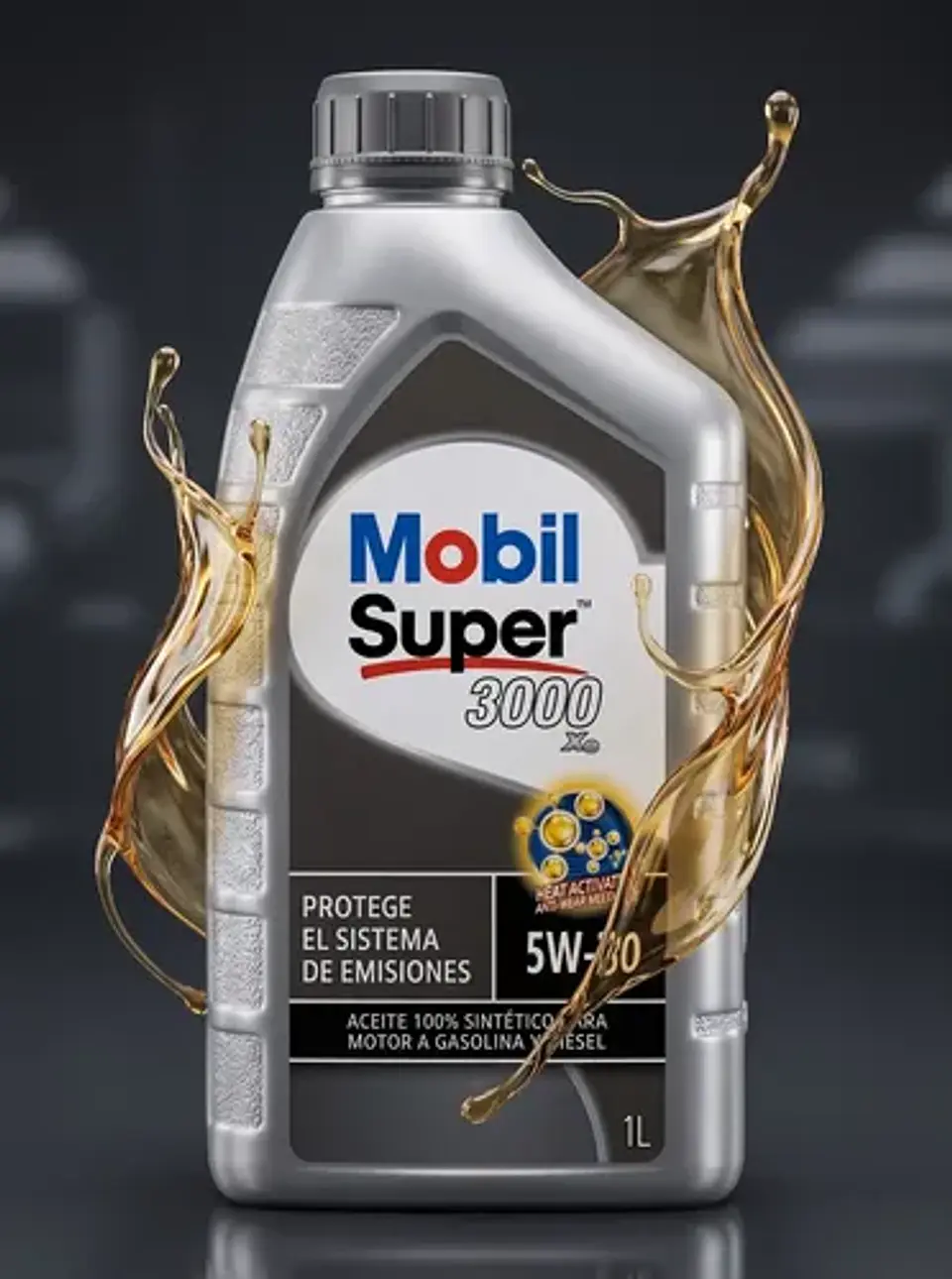 Aceite 5w30 Mobil Sintético Super 3000 Xe4 Sp Ce Dpf 1 Litro 4