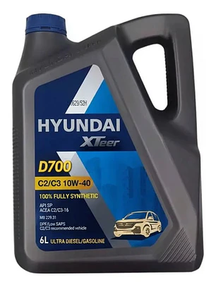 Aceite 5w-30 Hyundai  Xteer D700 Sp C2/c3-16 Dpf 4l