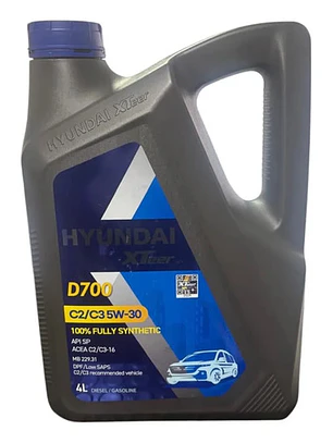 Aceite Motor 5w-30 Hyundai Xteer D700 Sp C2/c3 16dpf 4litros