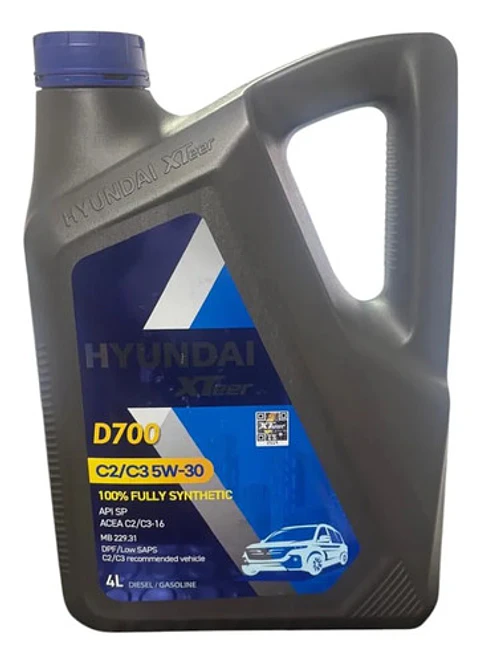 Aceite Motor 5w-30 Hyundai Xteer D700 Sp C2/c3 16dpf 4litros