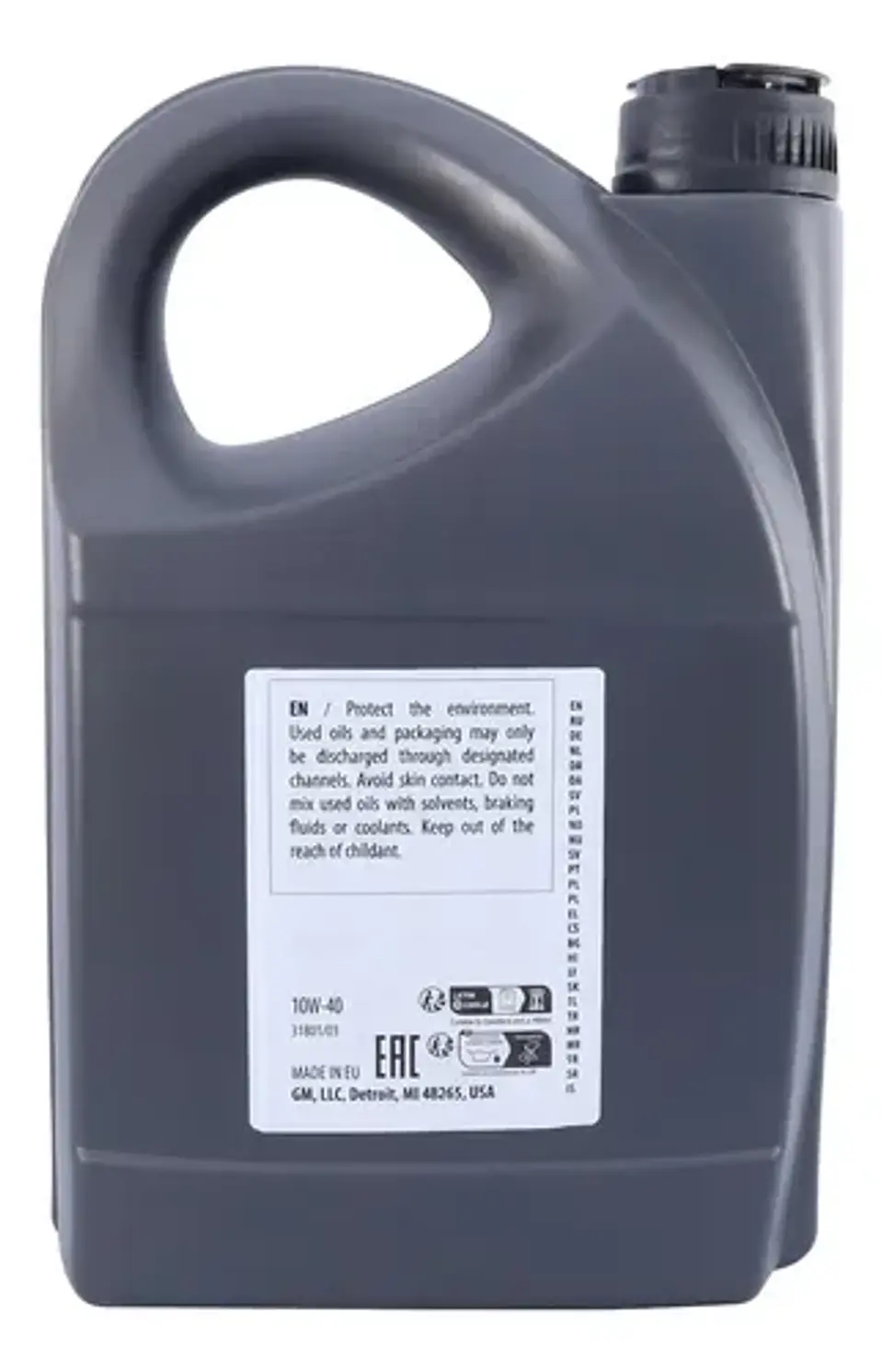 Aceite 10w-40 Gm 2000 Sl Plus/cf A3/b4 4l 3