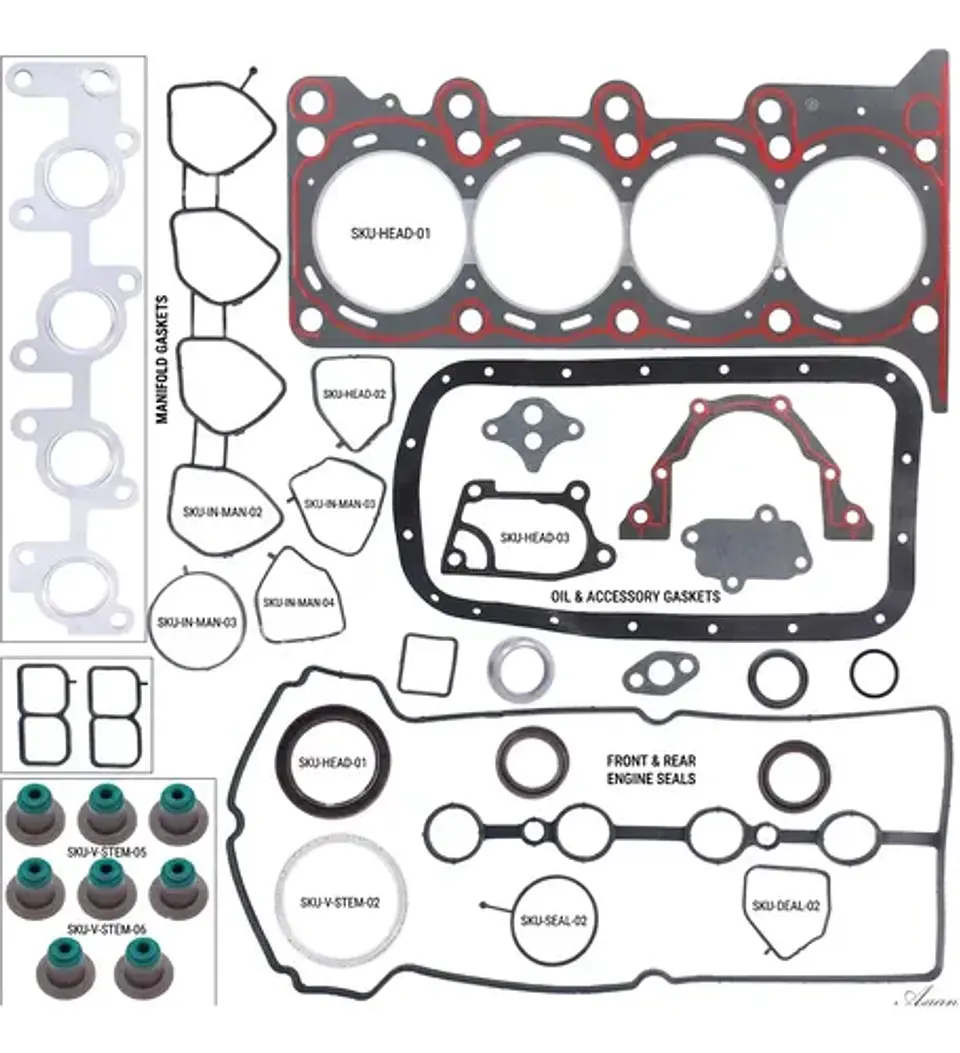 Empaquetadura De Motor Para Chevrolet Spark Gt 1.2 10/17 4