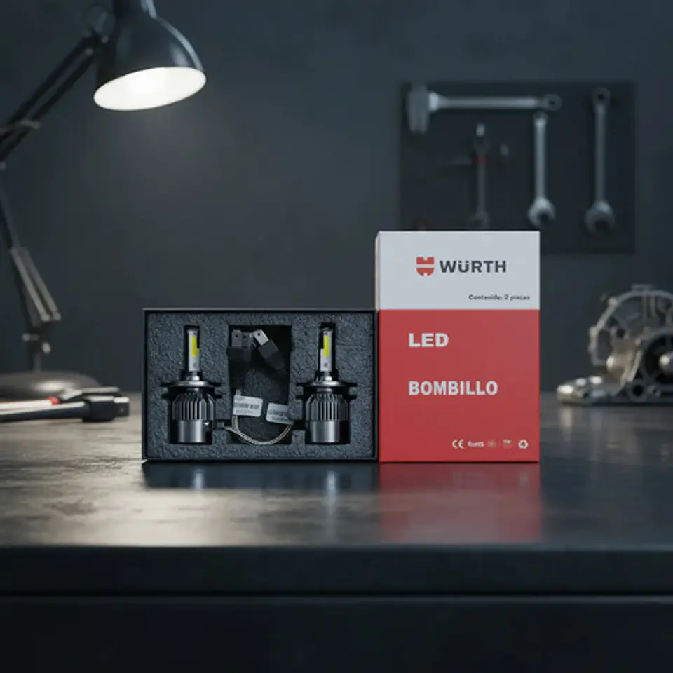 Kit Ampolleta Led H4  10-20v 60w 6000lm  1