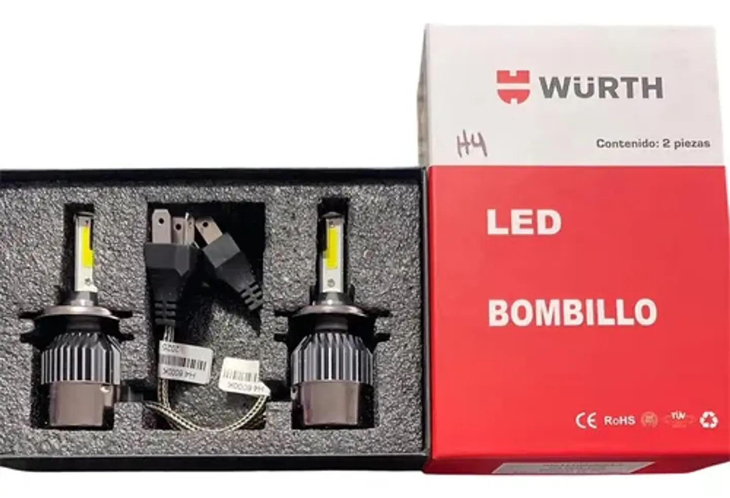 Kit Ampolleta Led H4  10-20v 60w 6000lm  2