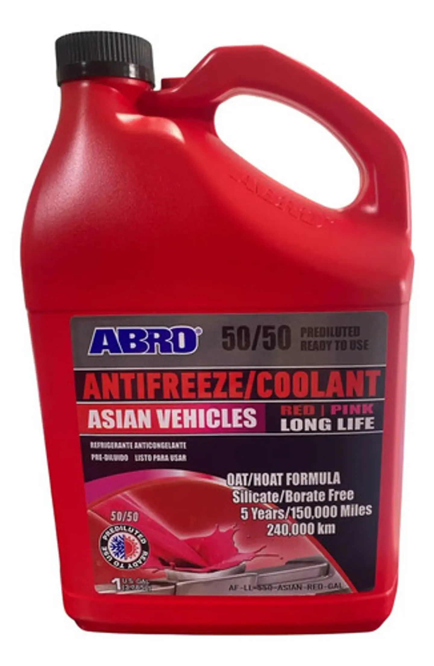 Refrigerante Y Anticongelante Abro 50/50 3,78 Lt Rojo 2