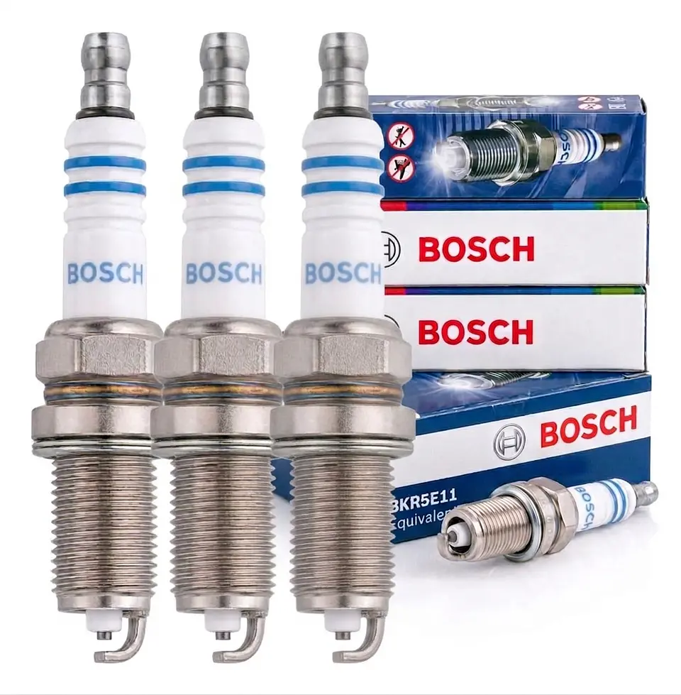 Juego De 4 Bujías Bosch Bkr5e11 Para Nissan V16 Accent Y Kia 3