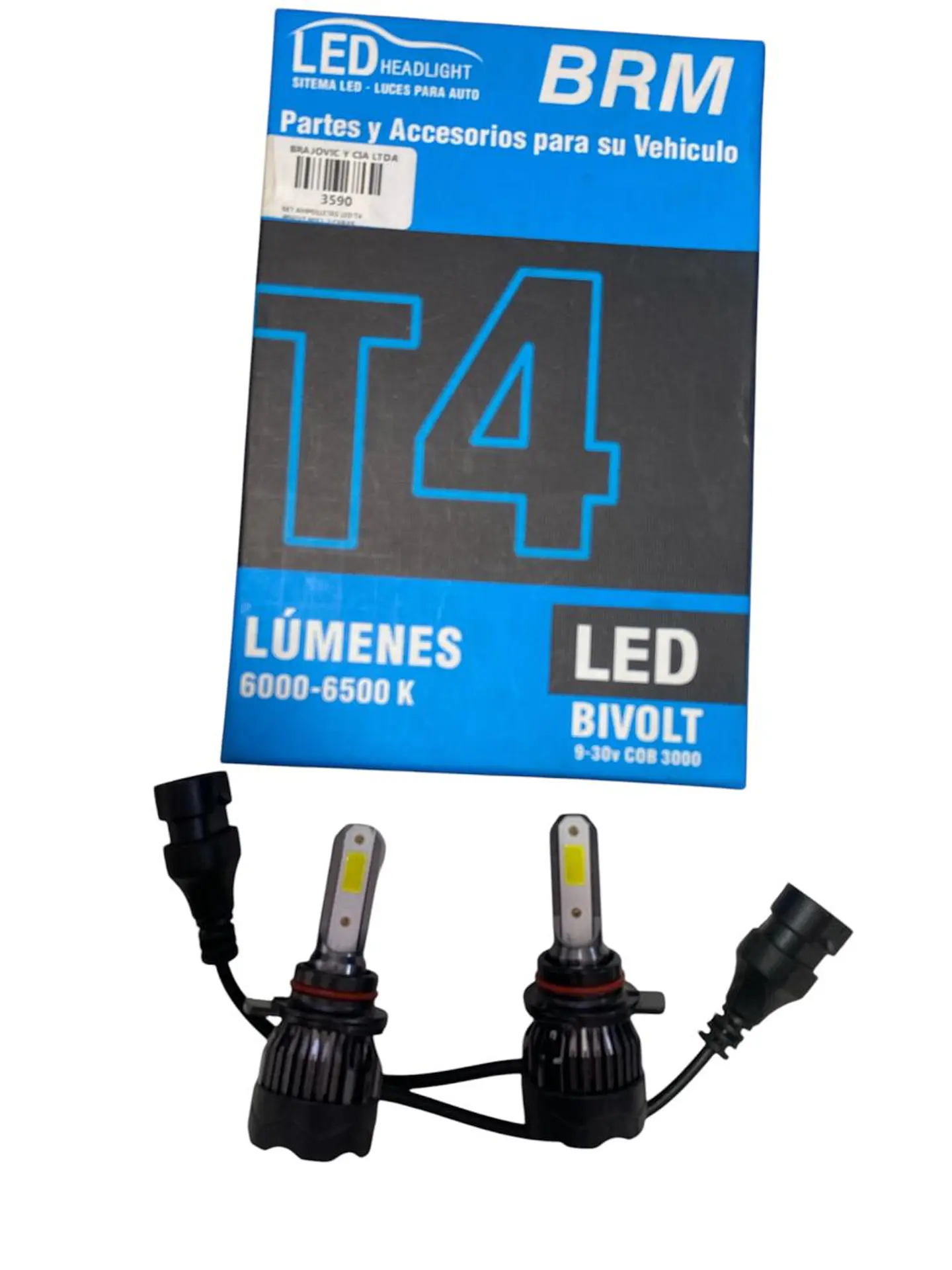 Kit Luces Led T4 9012 Hir2 Bivolt 6500lm 2 Caras 1