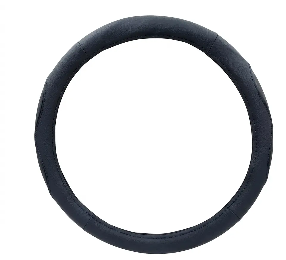 Funda Cubre Volante Universal Negra 38 Cm De Diámetro 2