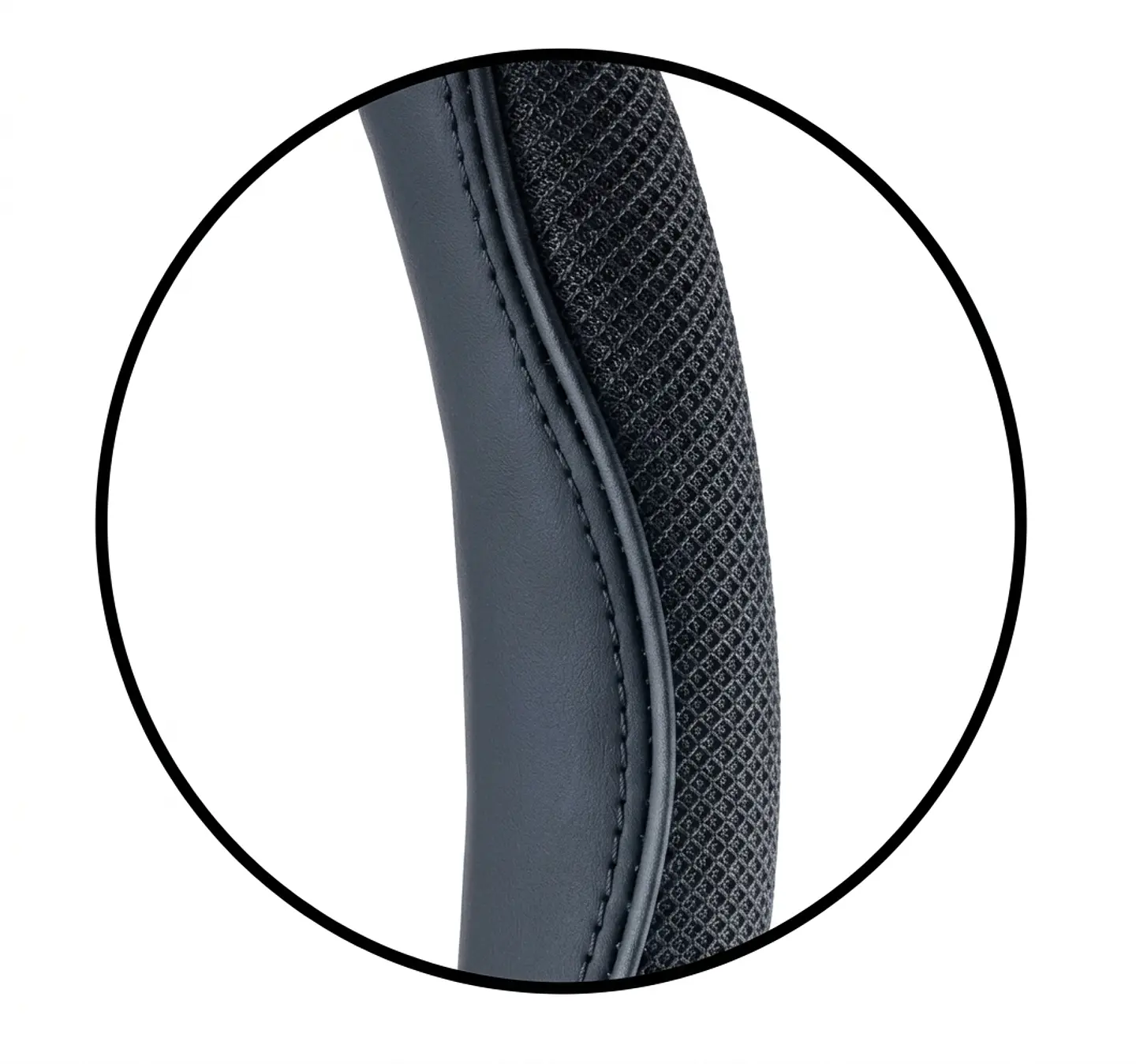 Funda Cubre Volante Universal Negra 38 Cm De Diámetro 3