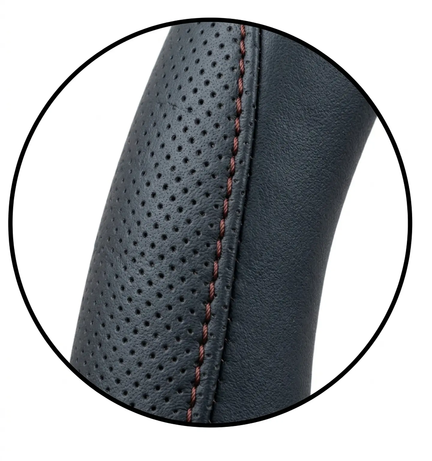 Funda Cubre Volante Universal Negra Y Roja De 38 Cm 4