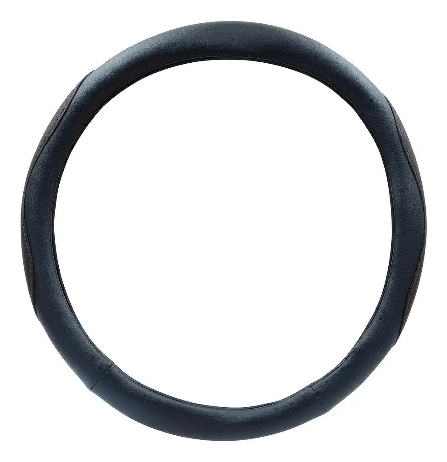 Funda Cubre Volante Universal Negro Y Gris De 38 Cm 2