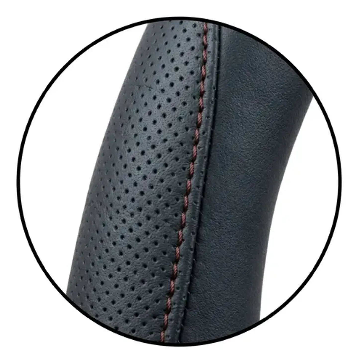 Funda Cubre Volante Universal Negra Y Roja De 38 Cm 3