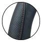 Funda Cubre Volante Universal Negra Y Roja De 38 Cm - Miniatura 3