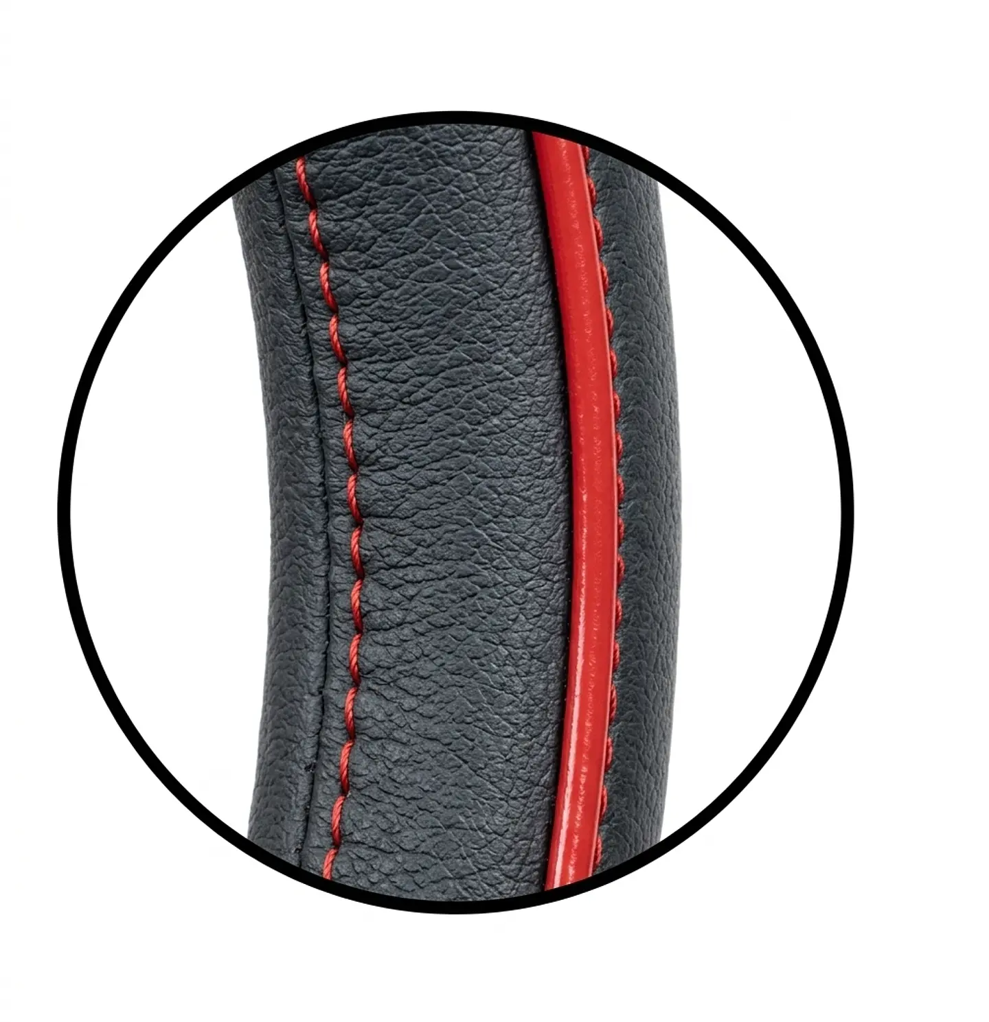 Funda Cubre Volante 12 Universal 38 Cm Negro Y Rojo 3