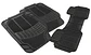 Piso De Goma Auto Universal Negro 3 Piezas Camello - Miniatura 4