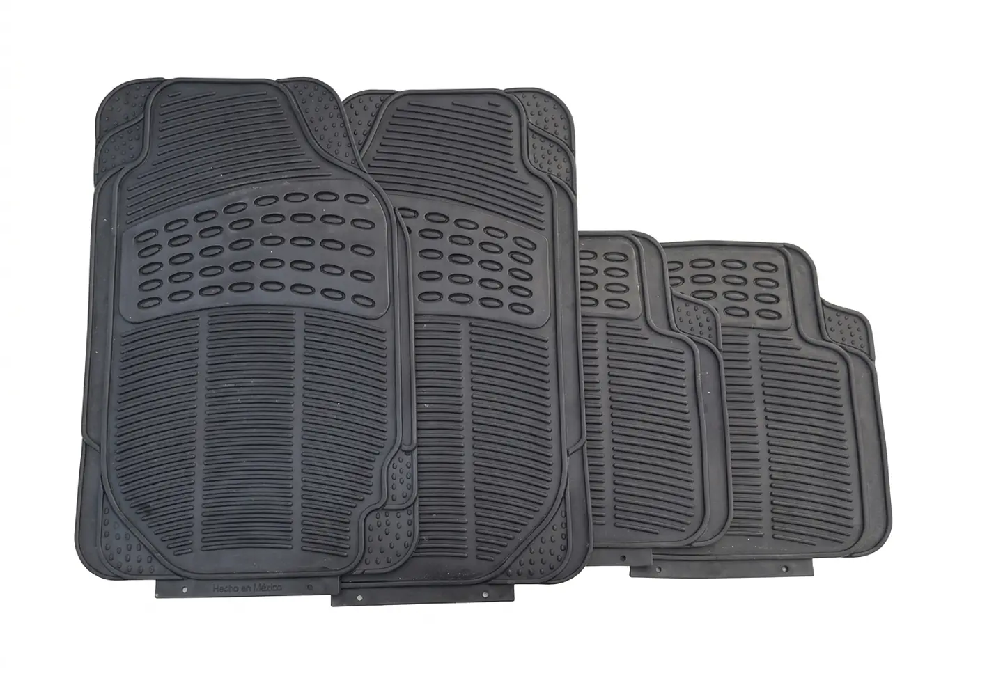 Piso De Goma Auto Universal Negro 4 Piezas Negro Piso De Goma Auto Universal Negro 4 Piezas Negro 4