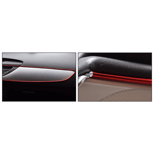 Cable Hilo Decorativo Tuning Sin Luz 5 Metros Interior Tablero Puerta Univ Auto Colores Metalizados