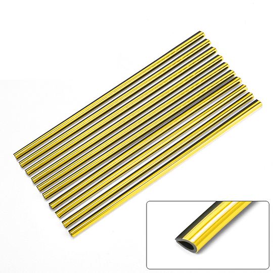 Moldura Decorativa Colores Metalizados Tuning Para Rejilla Ventilación Aire Universal Auto 2 Metros