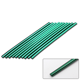 Moldura Decorativa Colores Metalizados Tuning Para Rejilla Ventilación Aire Universal Auto 2 Metros - VERDE