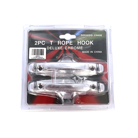 Set Ganchos Amarre Cromado Modelo Marino Tipo Ancla Universal Camioneta 4x4 Pickup Doble Cabina