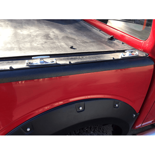 Set Ganchos Amarre Cromado Modelo Marino Tipo Ancla Universal Camioneta 4x4 Pickup Doble Cabina