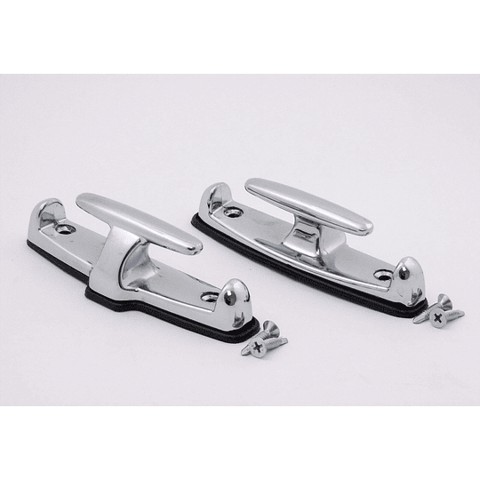 Set Ganchos Amarre Cromado Modelo Marino Tipo Ancla Universal Camioneta 4x4 Pickup Doble Cabina