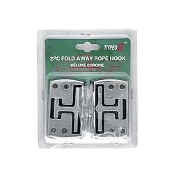 Set Ganchos Amarre Cromado Modelo Invisible/Abatible Universal Camioneta 4x4 Pickup Doble Cabina