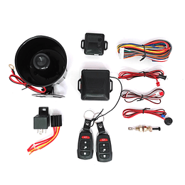 Kit Alarma Auto Antirrobo Anti-asalto Control Código Variable Corta Corriente Seguridad Automotriz