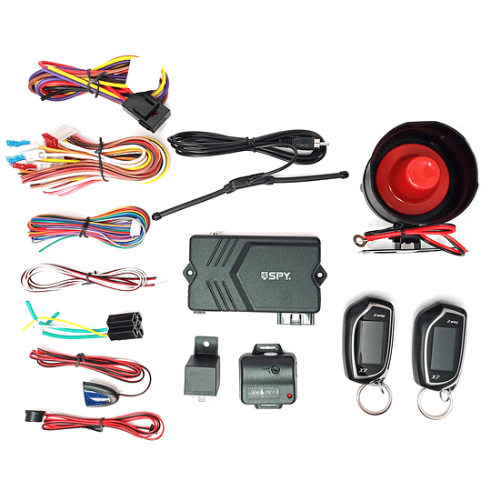 Kit Alarma Digital Inteligente 2 Vias P/Auto Control Beeper (Vibra y Suena) Con Encendido a Distancia