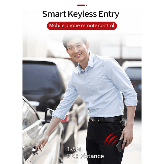 Kit Alarma Auto Con Botón Start Stop, Partida Remota, APP Bluetooth, Funcion PKE Y Corta Corriente