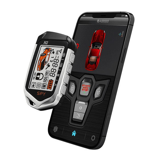 Alarma 2 Way Anti Robo C/Botón Start, Partida Remota, Bluetooth PKE, Control Beeper (Vibra y Suena)